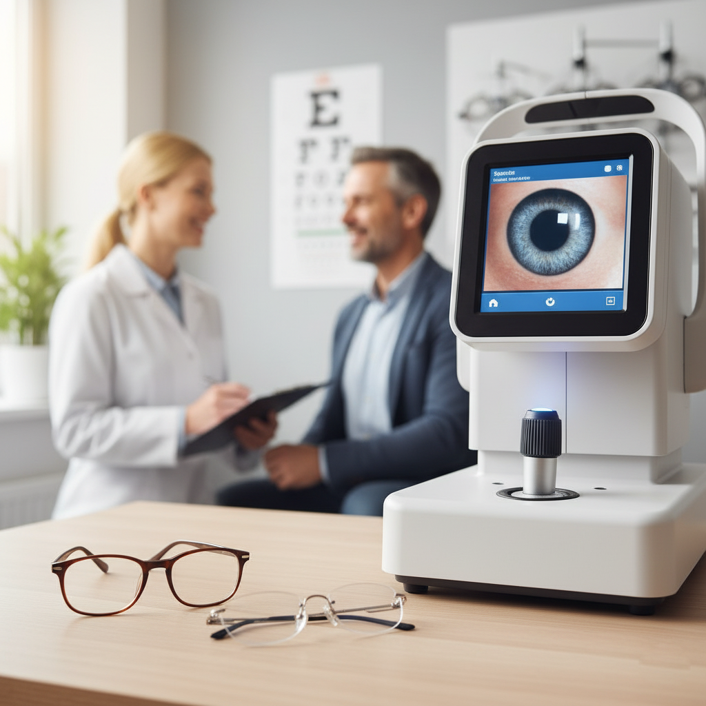 Helles Optik-Studio in Hamburg mit moderner Messtechnik